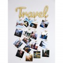 Фоторамка - держатель для фото с прищепками "Travel"