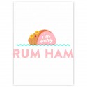 Холст с принтом "Rum Ham" (30x40 cм)