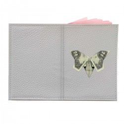 Обложка на паспорт с принтом - Денежная бабочка