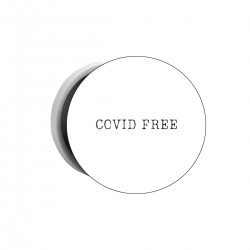 Попсокет с принтом - Covid free - black