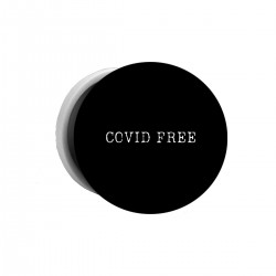 Попсокет с принтом - Covid free - white