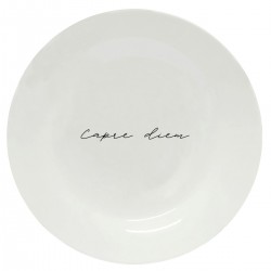 Тарелка с принтом - Capre diem black