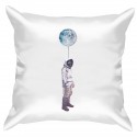 Подушка с принтом - Космонавт с луной