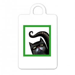 Брелок с принтом - Черный котик