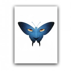 Холст с принтом - Бабочка с глазами (30x40 cм)