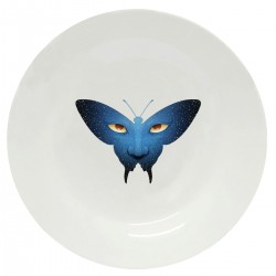 Тарелка с принтом - Бабочка с глазами