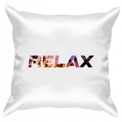 Подушка с принтом - Relax 1