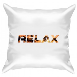 Подушка с принтом - Relax 2