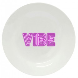 Тарелка с принтом - Неон vibe