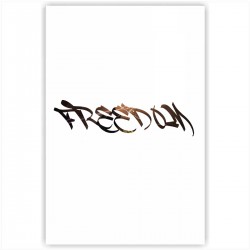 Холст с принтом - Freedom (20x30cм)