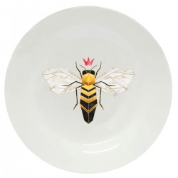 Тарелка с принтом - Пчела королева