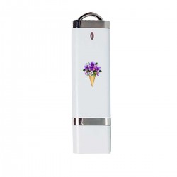 USB-накопитель с принтом - Цветы в рожке