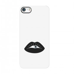 Чехол для Apple iPhone с принтом - Мистические губы с глазом