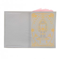 Обложка на паспорт с принтом - Черепаха ниндзя - оранжевый