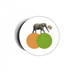 Попсокет с принтом - Слон с воздушными шарами