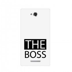 Чехол для Sony с принтом - The boss - black