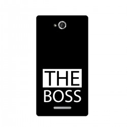 Чехол для Sony с принтом - The boss - white