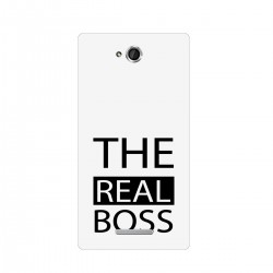 Чехол для Sony с принтом - The real boss - black