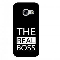 Чехол для Samsung с принтом - The real boss - white