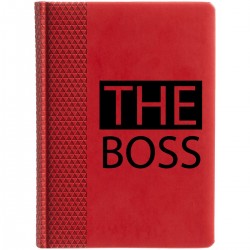 Ежедневник с принтом - The boss - black