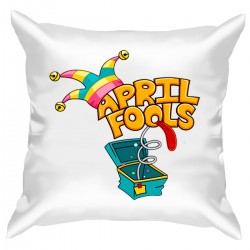 Подушка с принтом "April Fools"