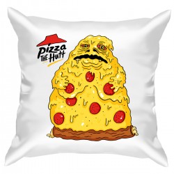 Подушка с принтом "Pizza the Hutt"