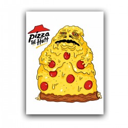 Холст с принтом "Pizza the Hutt" (30x40 cм)