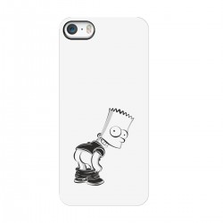 Чехол для Apple iPhone с принтом - Барт Симпсон - черный