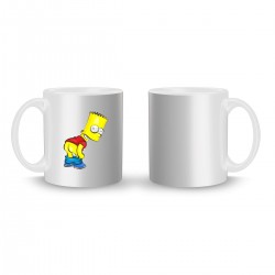 Кружка с принтом - Барт Симпсон - цветной