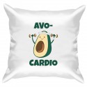 Подушка с принтом - Avo-cardio