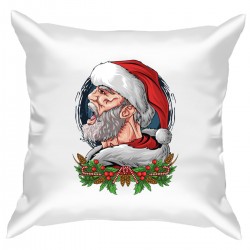 Подушка с принтом - Mr. Santa
