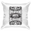 Подушка с принтом - Player hate the game