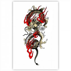 Холст с принтом - Oriental Dragon (20x30cм)