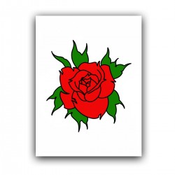 Холст с принтом - Bright and Bold Rose (30x40 cм)