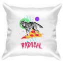 Подушка с принтом "Radical"