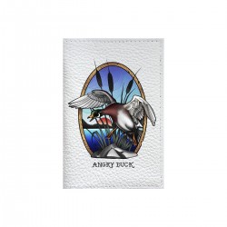 Обложка на паспорт с принтом - Angry Duck tattoo workshop