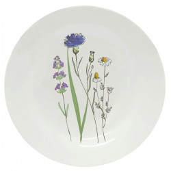 Тарелка с принтом - Луговые цветы