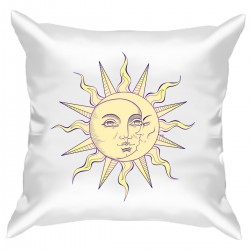 Подушка с принтом - Солнце 2