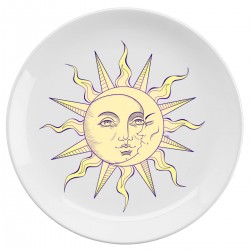 Тарелка керамическая с принтом - Солнце 2