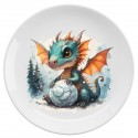 Тарелка керамическая с принтом - Год Дракона 1