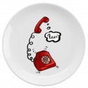 Тарелка керамическая с принтом - Телефон