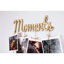 Фоторамка - держатель для фото с прищепками "Moments"