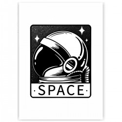Холст с принтом "Spaceman" (30x40 cм)