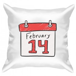 Подушка с принтом "Любовный календарь"