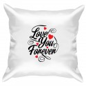 Подушка с принтом "Love You Forever"
