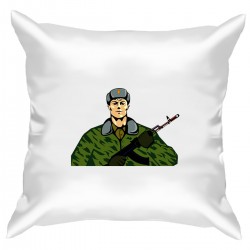 Подушка с принтом "Солдат-2"
