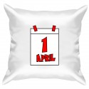 Подушка с принтом "Первое апреля"
