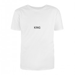 Парные футболки с принтом "King and Queen"