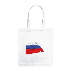 Сумка холщовая с принтом "Флаг России"